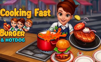 Cooking Fast Burger & Hot Dogs
